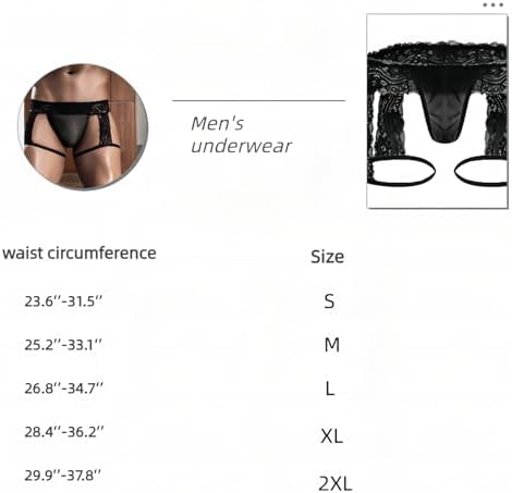 Men's Lace Underwear Sexy Boxer Briefs - Sheer Mesh Low-Rise Panties with 3D Pouch, Comfortable & Breathable