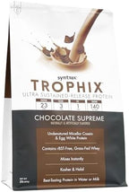 Syntrax Nutrition Trophix, Ultra Sustained-Release Protein Powder Blend, Chocolate Supreme, 2 lbs.