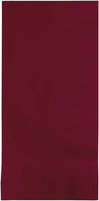 Creative Converting Touch of Color 2-Ply 50 Count Paper Dinner Napkins, Burgundy, 6.5 x 6.5-Inch, Model:673122B