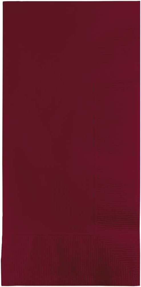 Creative Converting Touch of Color 2-Ply 50 Count Paper Dinner Napkins, Burgundy, 6.5 x 6.5-Inch, Model:673122B