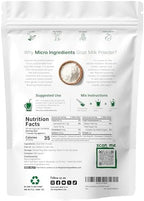 Micro Ingredients Goat Milk Powder, 1 Lb | Grass-Fed Australian Source | Pure, Easily Digested Formula | High in Protein, Calcium & Probiotics | Non-GMO, Gluten-Free, Pet Friendly