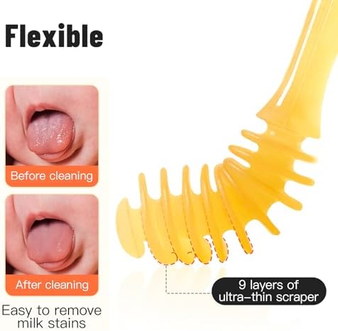 Phanpy Silicone Baby Tongue Cleaner and Toothbrush - Newborn to 12 Months, Oral & Mouth Cleaner