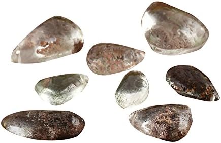 aite Natural Ghost Phantom Quartz Crystal Gem Specimen Healing Stone Pendant for Home Decora and Jewelry Making