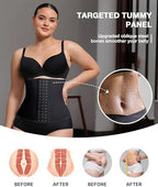 Waist Trainer for Women Latex Underbust Waist Cincher Corset, Tummy Control Corset Sport Girder Hourglass Body Shaper