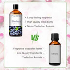 PHATOIL 3.38FL.OZ Blueberry Fragrance Oils for Aromatherapy, Essential Oils for Diffusers for Home, Perfect for Diffuser, Yoga, Skin Care, DIY Candle and Soap Making - 100ml
