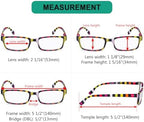 Eyekepper 4 Pack Ladies Reading Glasses - Colorful Stripe Design Readers for Women Reading +1.50