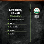 Frontier Co-op Organic Whole Star Anise 1lb - Dried Whole Star Anise Pods