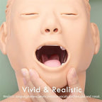 Adult Intubation Manikin Model, Oral Nasal Tracheal Intubation Simulation Airway Management Trainer for Professional Nurse Emergency Education