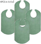 4 Pack Adult Bibs for Men and Women, Adult Bibs for Elderly,Towel bibs for Special Needs Adults