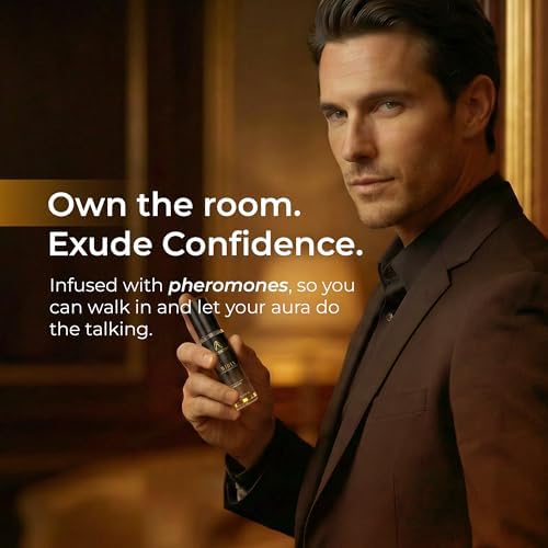 Concentrated Cologne For Men - Long-Lasting Mens Cologne - Pheromones-Infused Oil-Based Perfume For Him - Intense Formula - Travel Size, Rollerball Fragrance - 0.34 oz (10 mL)