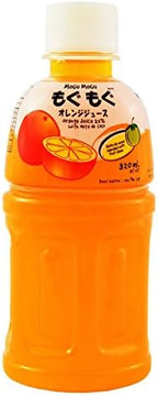 Mogu Mogu Juice with Nata De Coco, Orange, 12 Pound (Pack of 6)