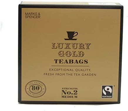 Marks & Spencer Luxury Gold Teabags 80 Bags (From the UK)