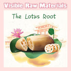 Lotus Root Powder Soup Mix, Instant Chinese Asian Cuisine, Includes Nuts, Chia Seeds, Osmanthus, Black Sesame Seeds, Jujube & Sweet Snacks Box 17.63 Oz (500g)