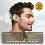 Ear Plugs for Sleeping, 45dB Silicone Ear Plugs for Noise Reduction, Reusable Sleeping Noise Cancelling Earplugs for Snoring, Concert & Shooting Ear Protection with 8 Eartips(Dark Black)