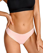 DEANGELMON Seamless Thongs for Women No Show Thong Underwear Women Comfortable Multiple Pack