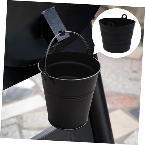 Foldable Silicone Barbecue Oil Bucket Liner Heat-Resistant Reusable Grease Catcher for Easy Cleaning Storage for Grilling and Outdoor Cooking