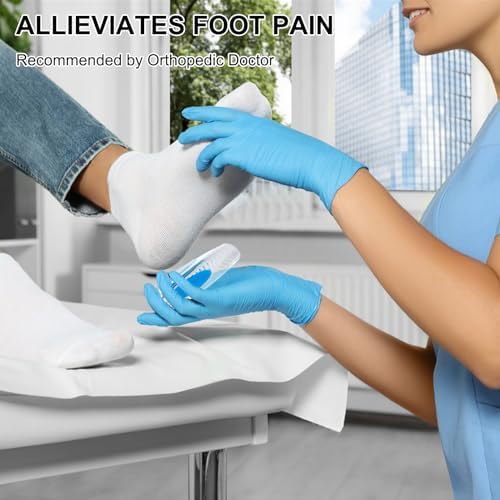 Gel Silicone Heel Pads/Cups,4 Pairs Heel Lifts for Achilles Tendonitis,Shoe Wedge Inserts for Plantar Fasciitis,Sore Heel, Heel Spur and Heel Pain Relief,Heel Support for Men and Women(Medium)
