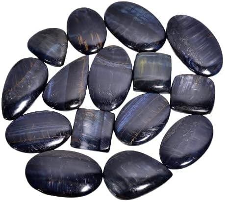 Natural Loose Gemstone 5 Piece Cabochons Lot Jewelry Making Loose Gemstone, Stone Shape Oval & Pear, Stone Size 20-35 mm