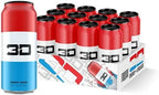 3D Energy Liberty Pop | Sugar Free Energy Drink | Pre Workout Energy | 200mg Caffeine with Taurine and L-Carnitine | 16 Fluid Ounce | 12 Pack | Red, White and Blue