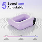 Deep Tissue Percussion Massage Gun, Ergonomic Fascia Blaster with 3 Modes & 5 Levels, Fascia Ring Massager with Belt for Muscle Relief & Full-Body Relaxation (Purple)