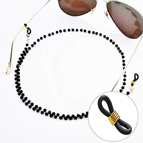 40 Pieces Eyeglass Chain Ends Adjustable Rubber Spectacle End Connectors for Eye Glasses Holder Necklace Chain