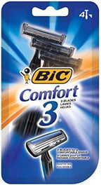 Bic Shaver Mens Comfort 3 (4 Count) (Pack of 6)