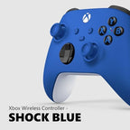 XBOX Wireless Gaming Controller | Shock Blue | Console, PC, & Android | Textured Grip | Wireless, Bluetooth, USB-C Connectivity