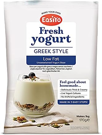 Easiyo Low Fat Greek Yoghurt Mix 170g - Pack of 6