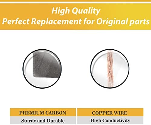 4 Pack Carbon Brushes Compatible with Bosch GBH5400 GBH5-38 X GSH38 GBH5-40D A69,Bosch Motor Carbon Brush Replacement Part.