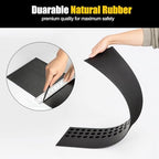 1.6 Rise Ordorless Threshold Ramp Doorway Curb Ramp, 3000LBS Capacity Mobility Door Ramps for Home Steps, Anti-Slip Wheel Chair Ramp for Bike, Scooter, Bathroom，Sweeper（1.6'RISE）