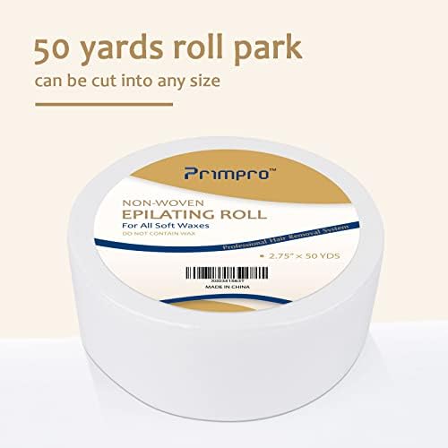 Non-woven Wax Strip Roll for Body and Facial Hair Removal, 2.75 Inches x 50 Yards Pack Salon Quality Epilating Roll