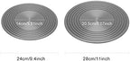 CALIDAKA Heat Diffuser 9/11inch Aluminum Induction Diffuser Plate,Reducer Flame Guard Simmer Ring Plate Non-Stick Hob Ring Plate for Gas Stove Glass Cooktop Converter Coffee Milk
