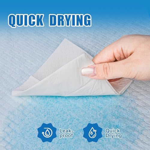 100Pcs 30” x 36”Bed Pads Disposable Adult, Incontinence Bed Pads, Super Absorbency Chucks Pads Disposable, Chucks Underpads Extra Large, Pee Pads for Adults, Pets & Kids, Puppy Training Pads