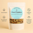 Gut Chakra | Artisanal Ayurvedic Herbal Loose-Leaf Tea | Hand-Blended in Small Batches | Caffeine-Free | Ginger, Fennel, Licorice, Cinnamon & Hibiscus | Post-Meal Digestion Ritual Blend | 20 Cups | 1.4 oz