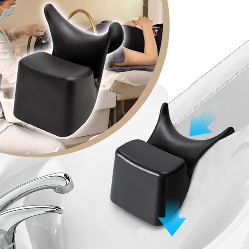 Shampoo Bowl Neck Rest Cushion, Comfortable Hair Salon Shampoo Sink Gel Neck Pad, Silicone Hair Washing Support Pillow Hairdressing Sink Accessory for Salons, Barbershop, SPA