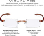 Visualites Lightweight Rimless Reading Glasses For Men and Women - Model - VIS 1