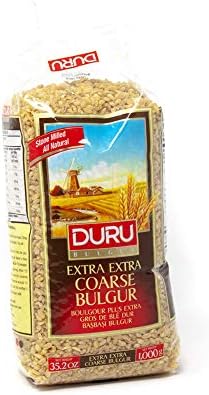 Duru Extra Extra Coarse Bulgur, 35.2oz (1000g), Wheat Berries,100% Natural and Certificated, High Fiber and Protein, Non-GMO, Great for Vegan Recipes, Better than Rice