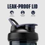 BlenderBottle Shaker Bottle Pro Series Perfect for Protein Shakes and Pre Workout, 24-Ounce, Black