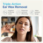 NAVEH PHARMA® CleanEars | Fast-Acting Ear Wax Removal Spray | Breaks Down & Dissolves Earwax in Just 1 Treatment | Clinically Proven to Be 300% More Effective W/Mineral Oil | Gentle & Safe | 1 Fl Oz