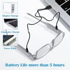 200% Magnifying Glasses with Light,USB Rechargeable LED Lighted Magnifying Eyewear,Hands Free Head Magnifier Eyeglasses for Close Work,Hobbies,Reading,Craft,Jewellery,Sewing