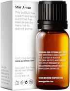 Gya Labs Star Anise Essential Oil - 0.34 Fl Oz - for Hair, Skin, Diffuser, Aromatherapy & DIY Candle Making Scent