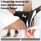 Ankle Brace for Men & Women, Ankle Brace Compression Support Stabilize, Lace up Ankles Sock,Basketball Ankle Stabilizer, Foot Ankle Orthopedic Grade Tendonitis Protection (Gray)