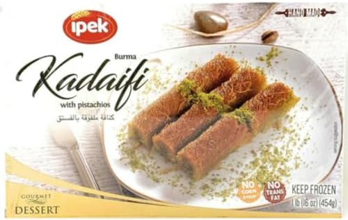 İpek Burma dessert Kadayıf with Pistachios 454 Gram (16 Oz) x 3 Packs