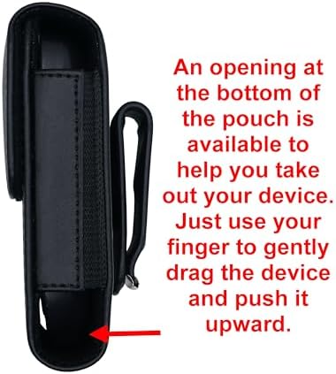 Classic Premium Pouch Case with Belt Clip for Freestyle Libre 3 Freestyle Libre 2 (V1-Black)