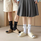 Yawlsow 2 Pair Holding Hands Socks, Funny Magnetic Suction 3D Doll Couple Socks，Unisex Couple Socks
