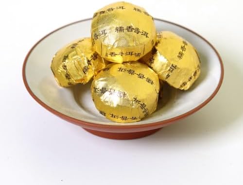 Puerh Tea Cake 80Pcs / 12.7oz 2015 Year Ripe Shu Sticky Glutinous Rice Flavor - Yunnan Pu-erh Pu erh Puer Pu'er Chinese Tea - Mini Tuocha