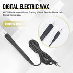 4PCS Replacement Waxer Carving Pencil Pens for Dental Lab Digital Electric Wax, Black