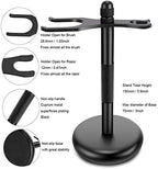 Amazing Safety Razor Shave Kit - Mysterious Black Men's Shaving & Grooming Sets - Butterfly Open Safety Razor,Friendly Brush,Great Shaving Stand,Shaving Soap Bowl, Super Stainless Blades