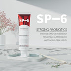 SP-6 Probiotic Toothpaste - Niacinamide Whitening Toothpaste Enhanced Formula with 6 Probiotics for Teeth Whitening and Gum Health - Enamel-Safe, Fluoride-Free, Fresh Mint Flavor, 4.9Oz (2)