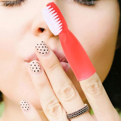 BESTYASH Mini Prison Toothbrush Finger Sleeve with Soft Bristles 20 Pack Portable Oral Care Tool for Detention Centers and Correctional Facilities